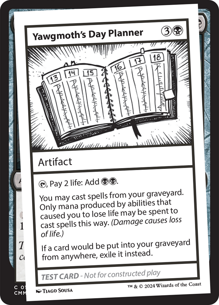 Yawgmoth's Day Planner [Mystery Booster 2 Playtest Cards] | I Want That Stuff Brandon