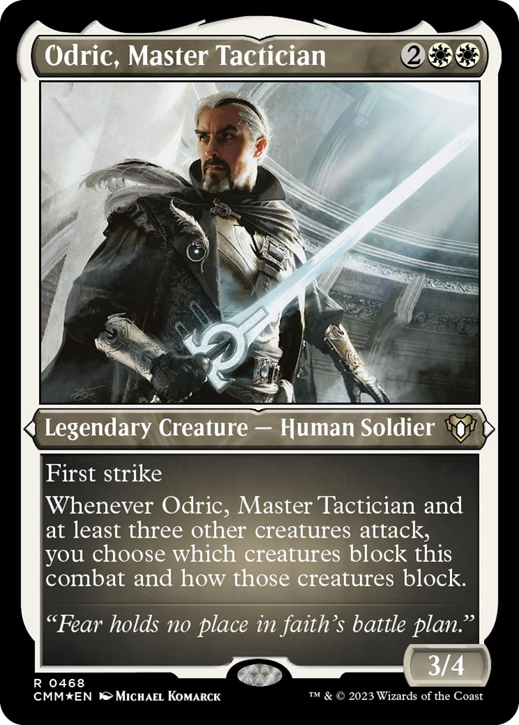 Odric, Master Tactician (Foil Etched) [Commander Masters] | I Want That Stuff Brandon