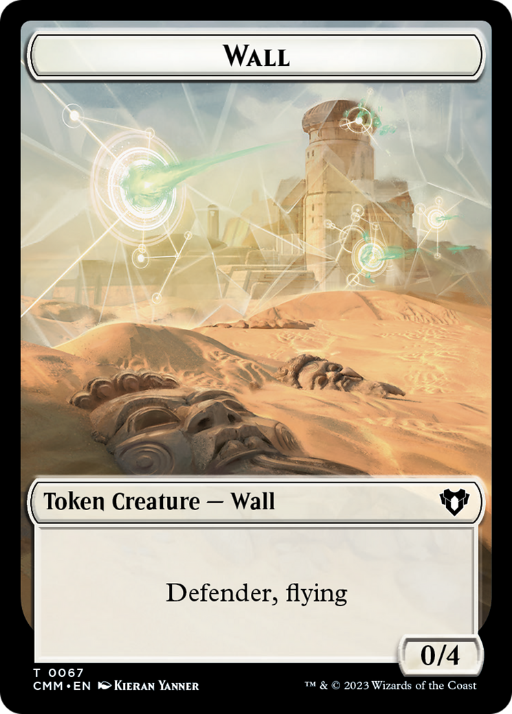 Wall // Kor Ally Double-Sided Token [Commander Masters Tokens] | I Want That Stuff Brandon