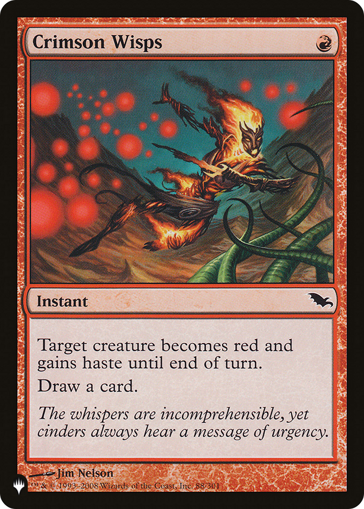 Crimson Wisps [The List] | I Want That Stuff Brandon