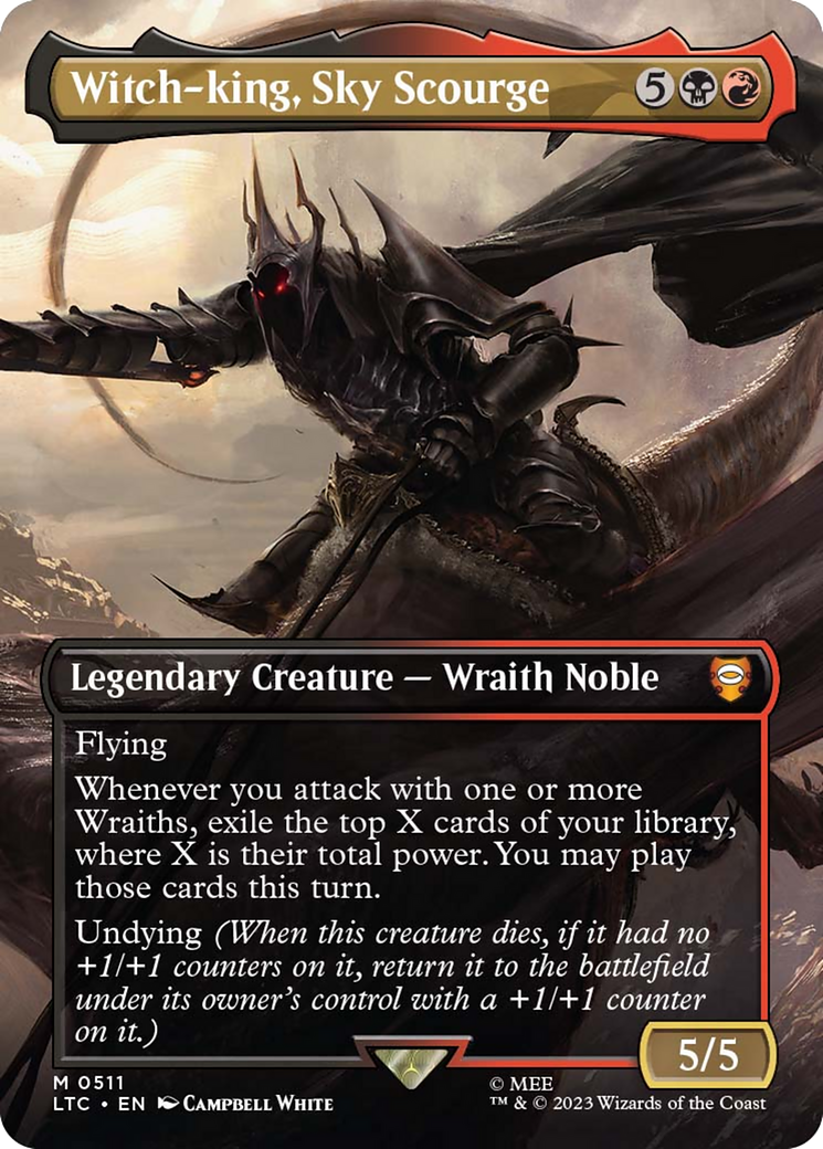 Witch-king, Sky Scourge (Borderless) [The Lord of the Rings: Tales of Middle-Earth Commander] | I Want That Stuff Brandon