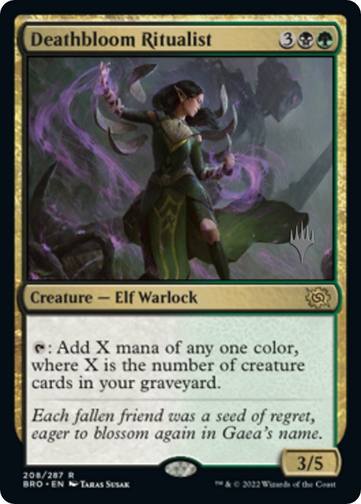 Deathbloom Ritualist (Promo Pack) [The Brothers' War Promos] | I Want That Stuff Brandon