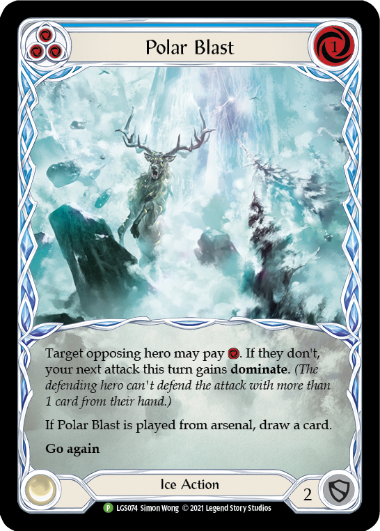 Polar Blast (Blue) [LGS074] (Promo)  Rainbow Foil | I Want That Stuff Brandon