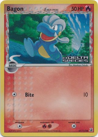 Bagon (57/113) (Delta Species) (Stamped) [EX: Delta Species] | I Want That Stuff Brandon