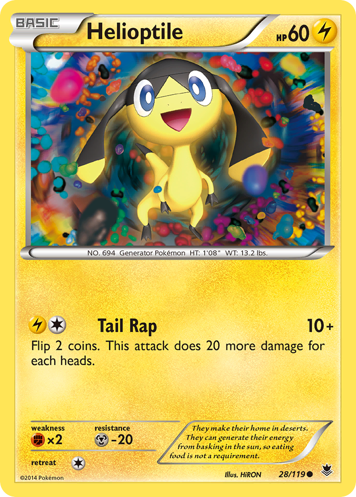 Helioptile (28/119) [XY: Phantom Forces] | I Want That Stuff Brandon