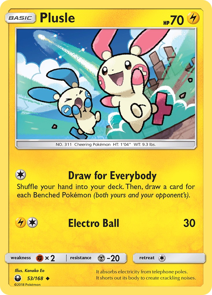 Plusle (53/168) [Sun & Moon: Celestial Storm] | I Want That Stuff Brandon