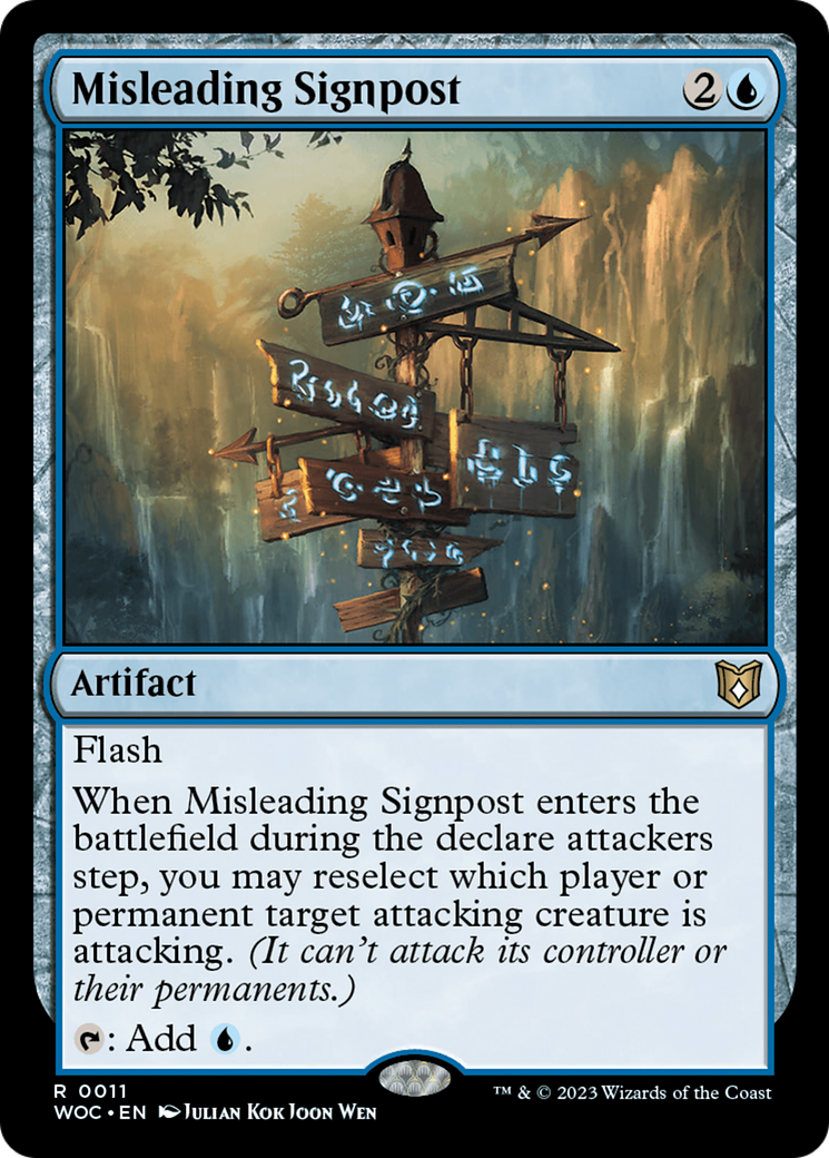 Misleading Signpost [Wilds of Eldraine Commander] | I Want That Stuff Brandon