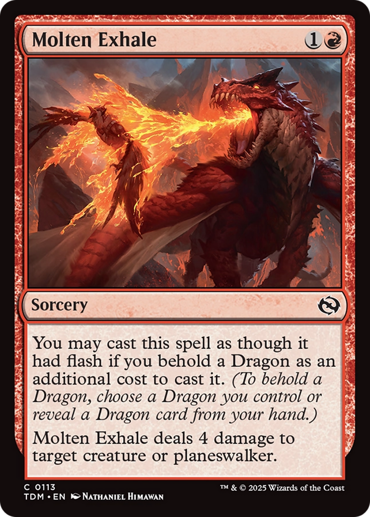 Molten Exhale [Tarkir: Dragonstorm] | I Want That Stuff Brandon