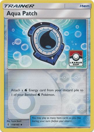 Aqua Patch (119/145) (League Promo) [Sun & Moon: Guardians Rising] | I Want That Stuff Brandon