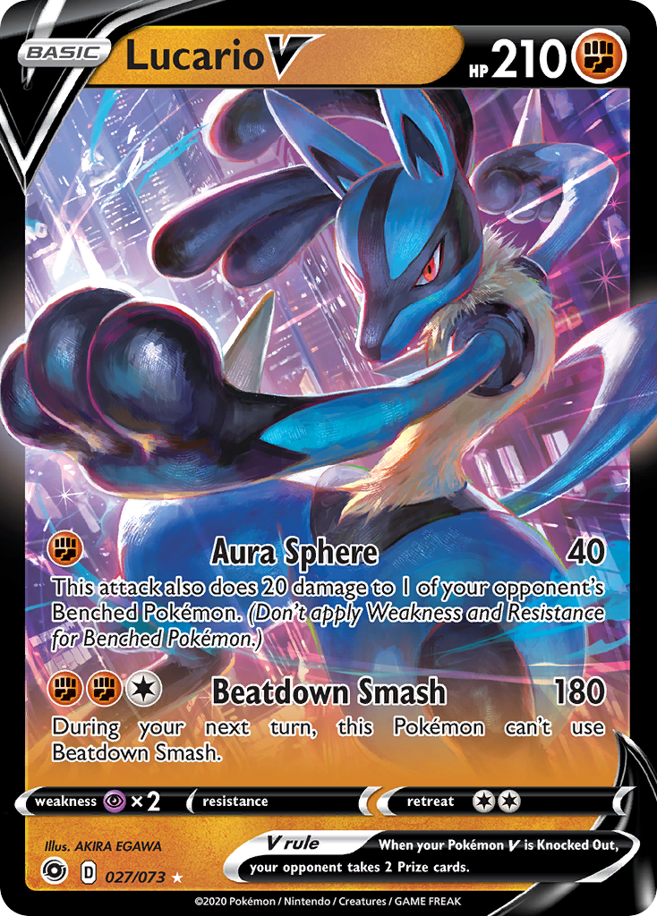 Lucario V (027/073) [Sword & Shield: Champion's Path] | I Want That Stuff Brandon