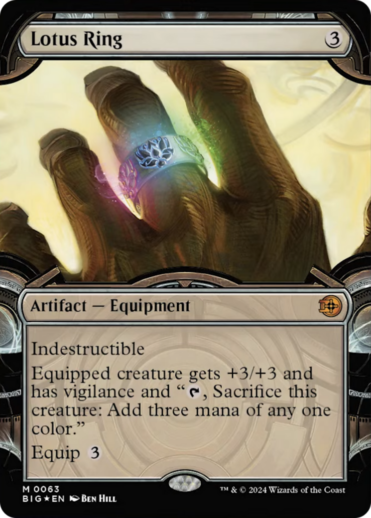Lotus Ring (Showcase) (Raised Foil) [Outlaws of Thunder Junction: The Big Score] | I Want That Stuff Brandon