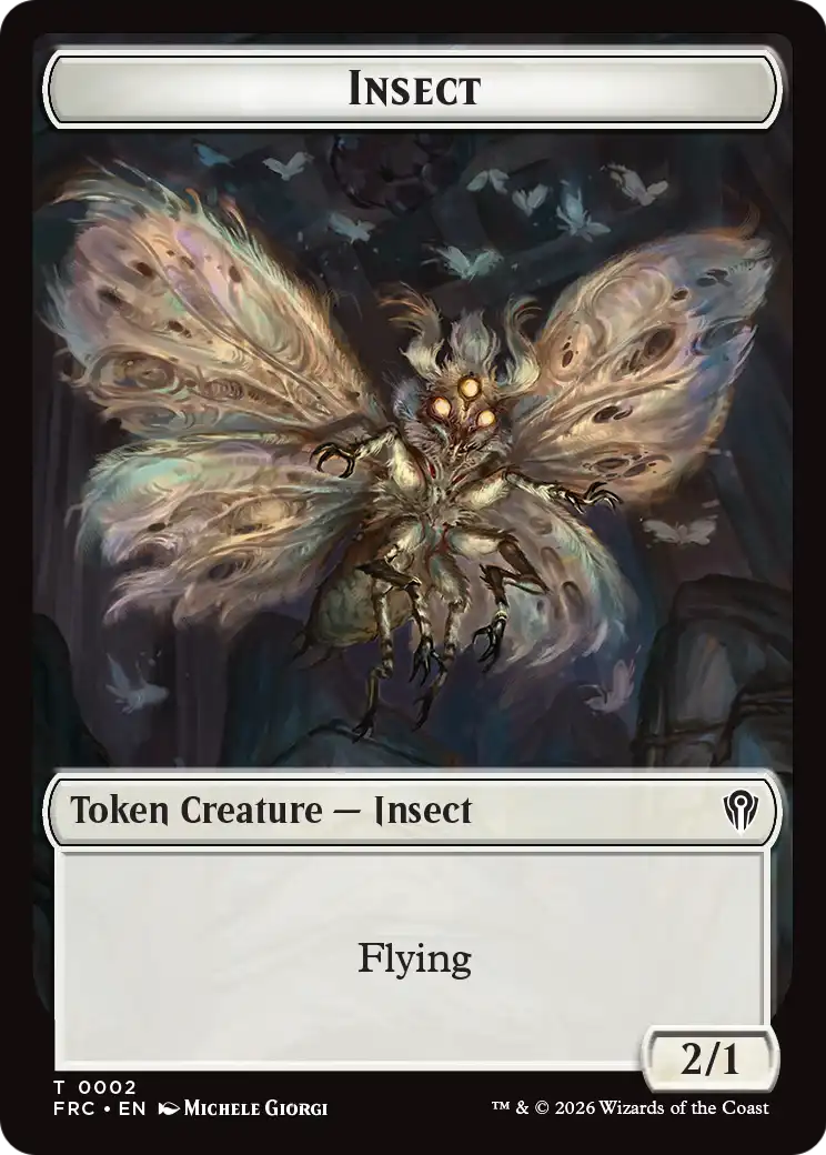 Insect // Rogue Double-Sided Token [Reality Fracture Commander Tokens] | I Want That Stuff Brandon