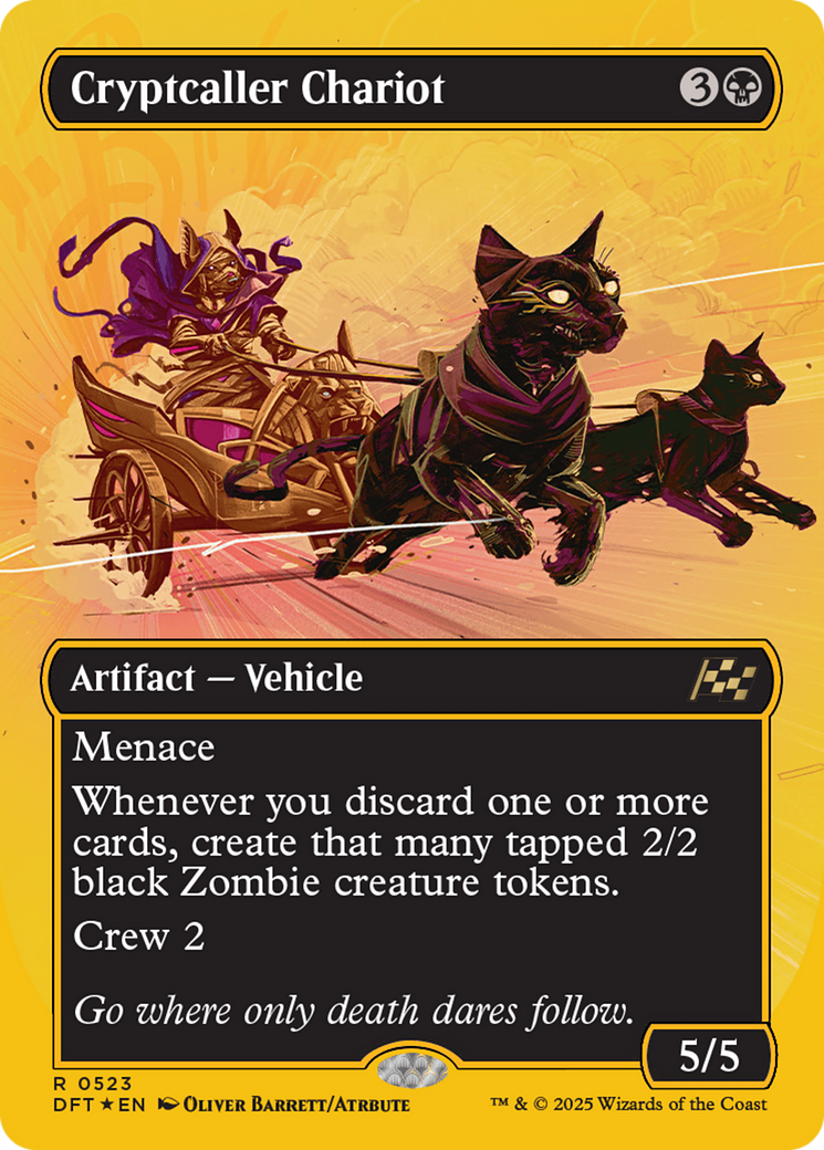 Cryptcaller Chariot (Borderless) (First-Place Foil) [Aetherdrift] | I Want That Stuff Brandon