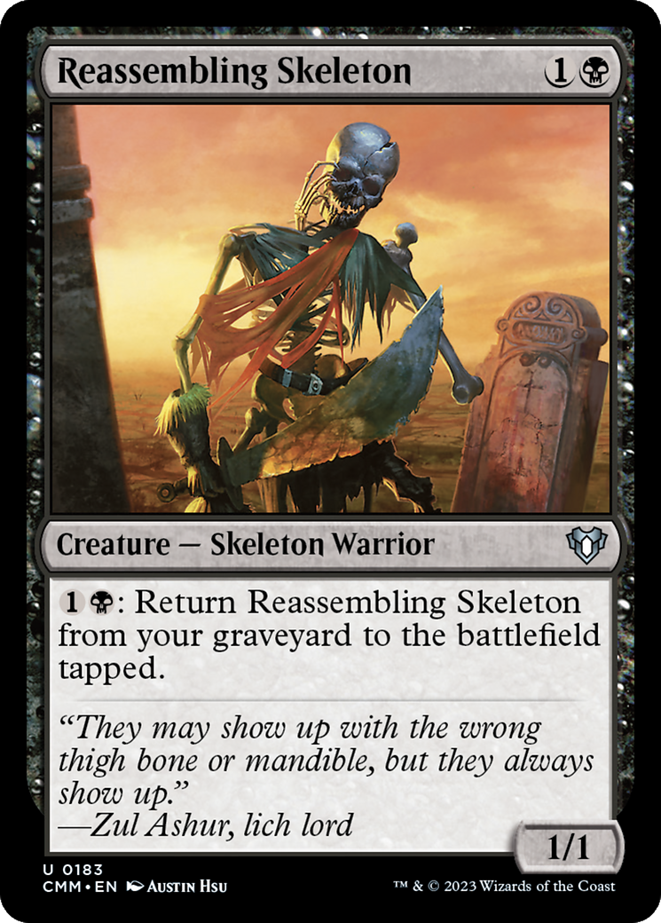 Reassembling Skeleton [Commander Masters] | I Want That Stuff Brandon