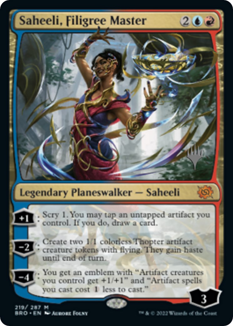 Saheeli, Filigree Master (Promo Pack) [The Brothers' War Promos] | I Want That Stuff Brandon