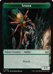 Treefolk // Spider Double-Sided Token [Duskmourn: House of Horror Commander Tokens] | I Want That Stuff Brandon