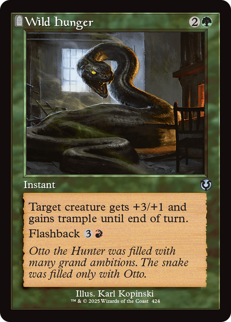 Wild Hunger (Retro Frame) [Innistrad Remastered] | I Want That Stuff Brandon