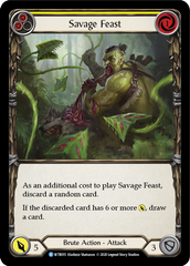 Savage Feast (Yellow) [U-WTR015] (Welcome to Rathe Unlimited)  Unlimited Rainbow Foil | I Want That Stuff Brandon