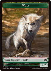 Wolf (0009) // Wolf (0018) Double-Sided Token [Innistrad Remastered Tokens] | I Want That Stuff Brandon