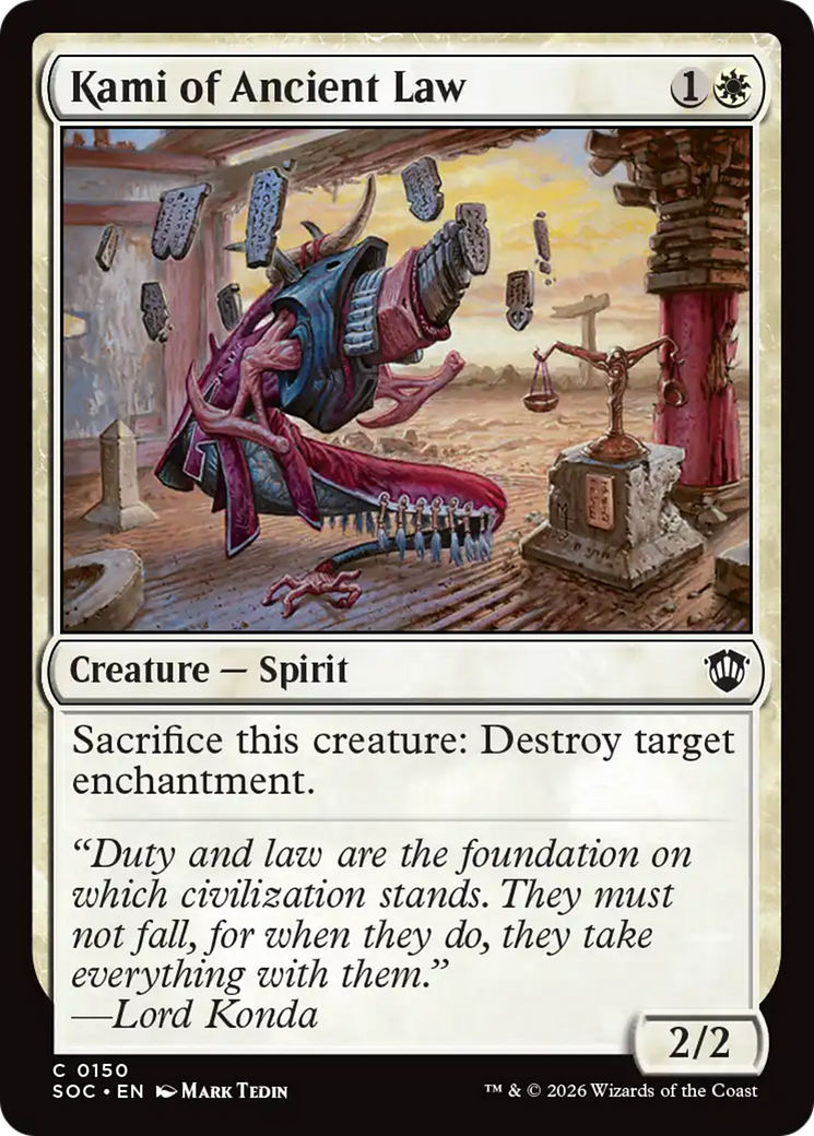 Kami of Ancient Law [Secrets of Strixhaven Commander] | I Want That Stuff Brandon