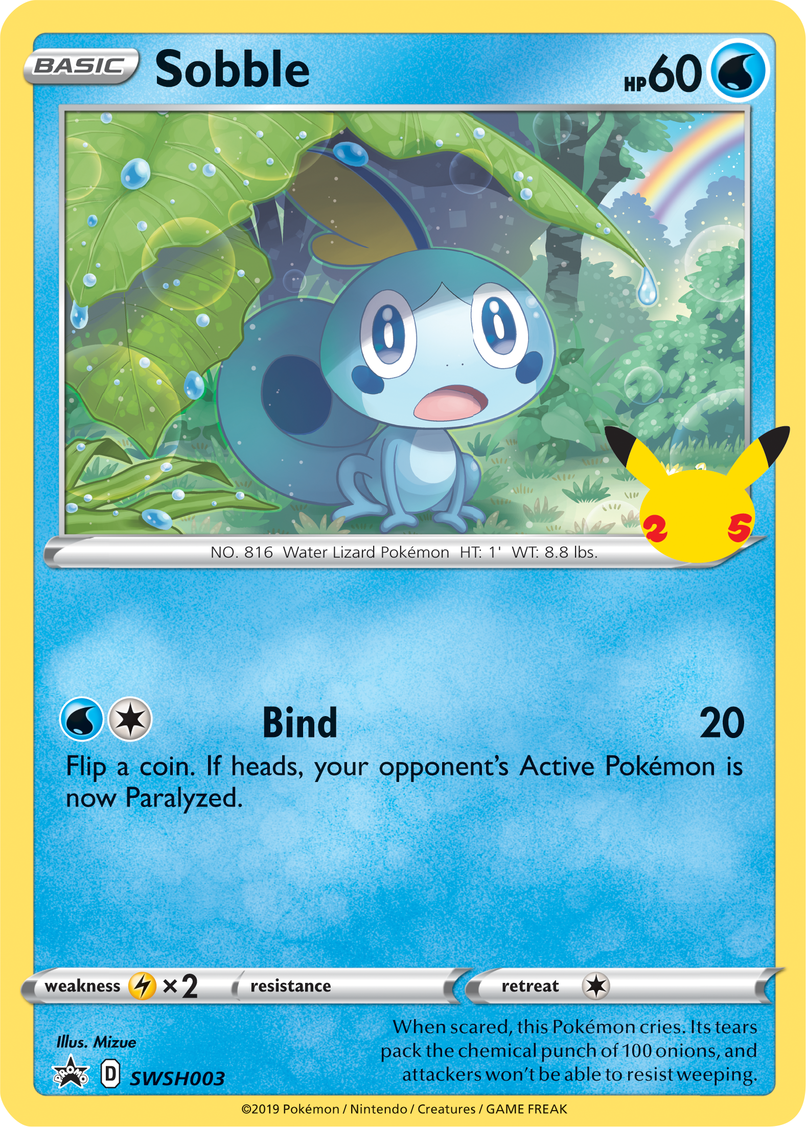 Sobble (SWSH003) (Jumbo Card) [First Partner Pack] | I Want That Stuff Brandon