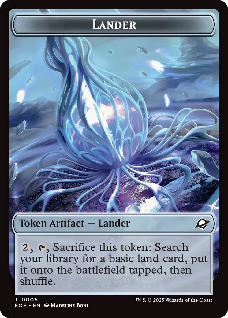 Robot // Lander (0005) Double-Sided Token [Edge of Eternities Tokens] | I Want That Stuff Brandon