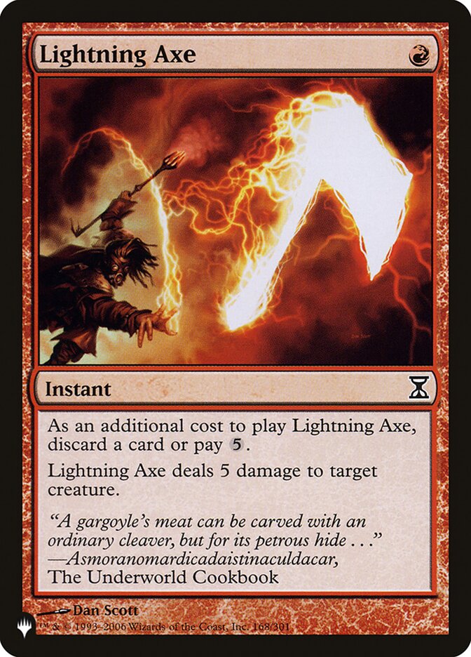 Lightning Axe [The List] | I Want That Stuff Brandon