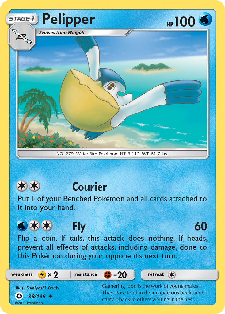 Pelipper (38/149) [Sun & Moon: Base Set] | I Want That Stuff Brandon