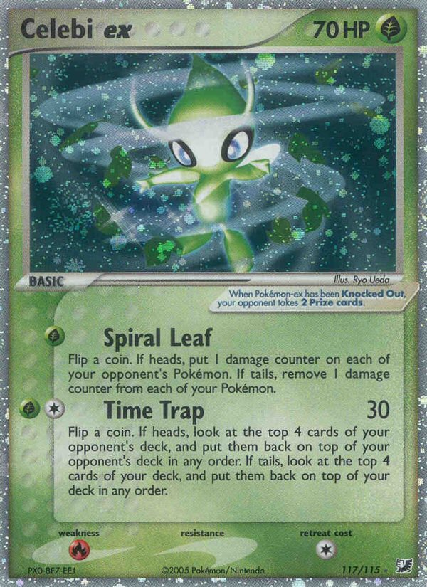 Celebi ex (117/115) [EX: Unseen Forces] | I Want That Stuff Brandon