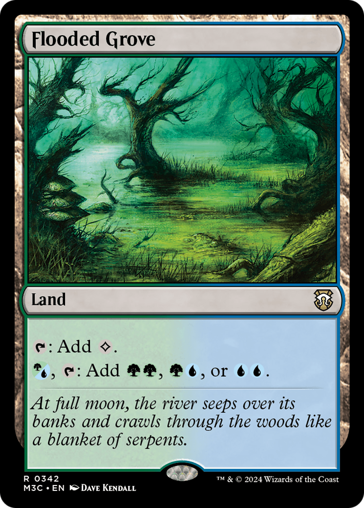 Flooded Grove (Ripple Foil) [Modern Horizons 3 Commander] | I Want That Stuff Brandon