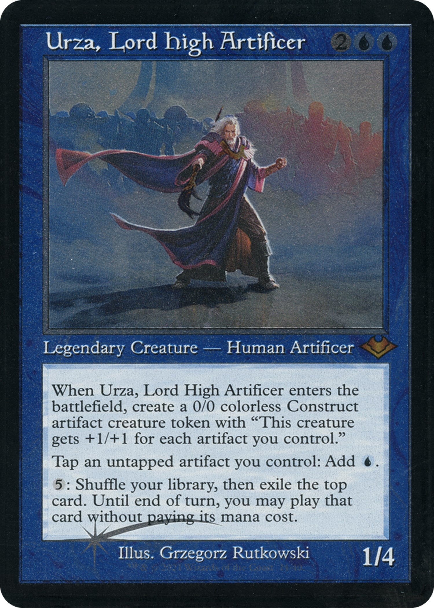 Urza, Lord High Artificer (Retro Foil Etched) [Modern Horizons] | I Want That Stuff Brandon