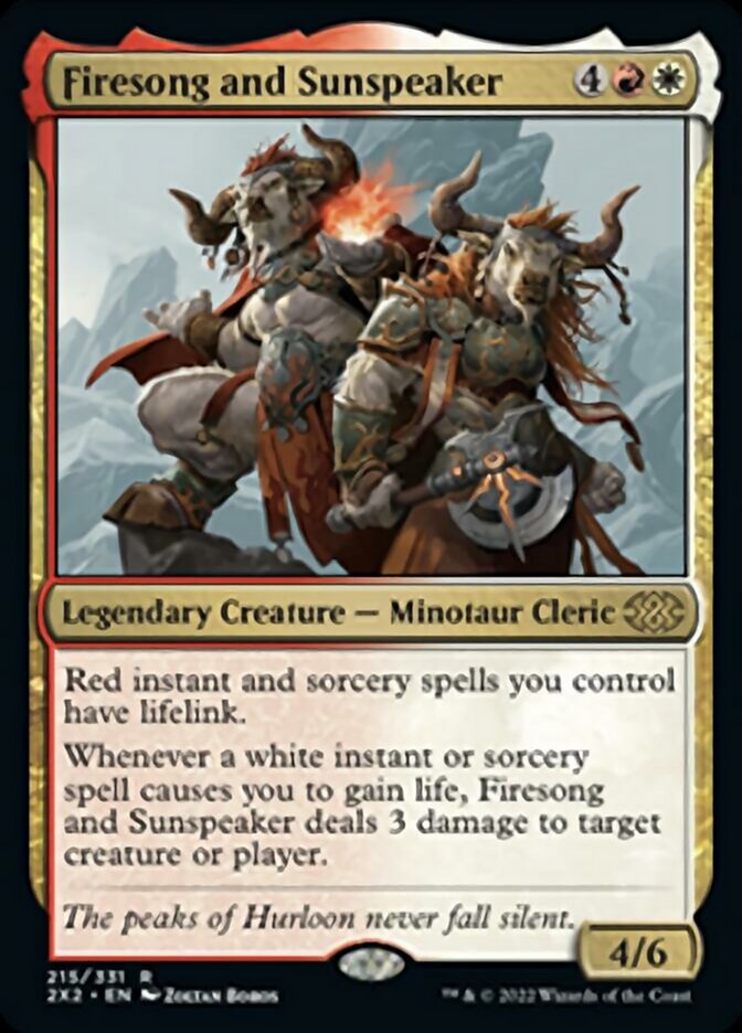 Firesong and Sunspeaker [Double Masters 2022] | I Want That Stuff Brandon