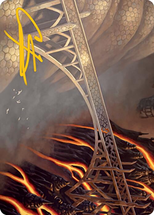 Rustvale Bridge Art Card (Gold-Stamped Signature) [Modern Horizons 2 Art Series] | I Want That Stuff Brandon