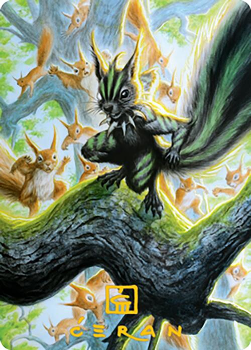 Chatterfang, Squirrel General Art Card (67) (Gold-Stamped Signature) [Modern Horizons 2 Art Series] | I Want That Stuff Brandon