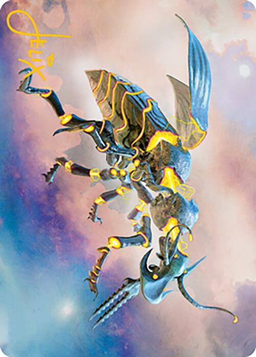 Zabaz, the Glimmerwasp Art Card (Gold-Stamped Signature) [Modern Horizons 2 Art Series] | I Want That Stuff Brandon