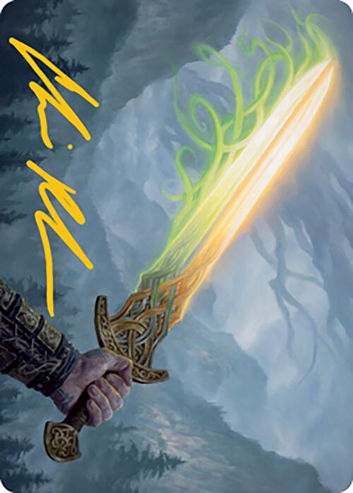 Sword of Hearth and Home Art Card (Gold-Stamped Signature) [Modern Horizons 2 Art Series] | I Want That Stuff Brandon