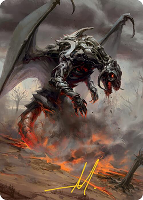 Scion of Draco Art Card (Gold-Stamped Signature) [Modern Horizons 2 Art Series] | I Want That Stuff Brandon