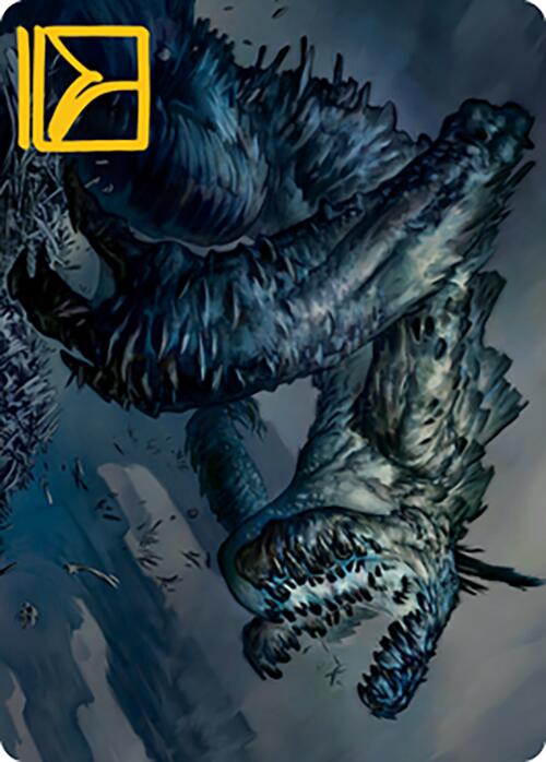 Necrogoyf Art Card (Gold-Stamped Signature) [Modern Horizons 2 Art Series] | I Want That Stuff Brandon