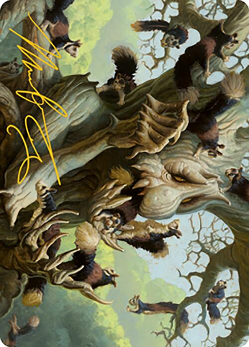 Scurry Oak Art Card (Gold-Stamped Signature) [Modern Horizons 2 Art Series] | I Want That Stuff Brandon