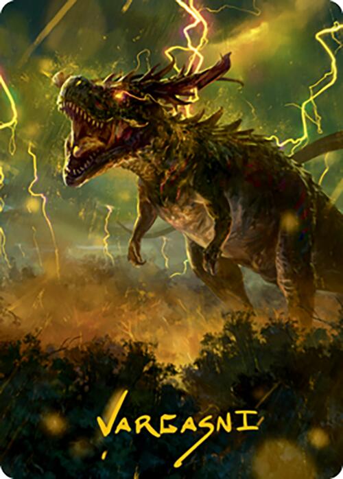 Thrasta, Tempest's Roar Art Card (42) (Gold-Stamped Signature) [Modern Horizons 2 Art Series] | I Want That Stuff Brandon