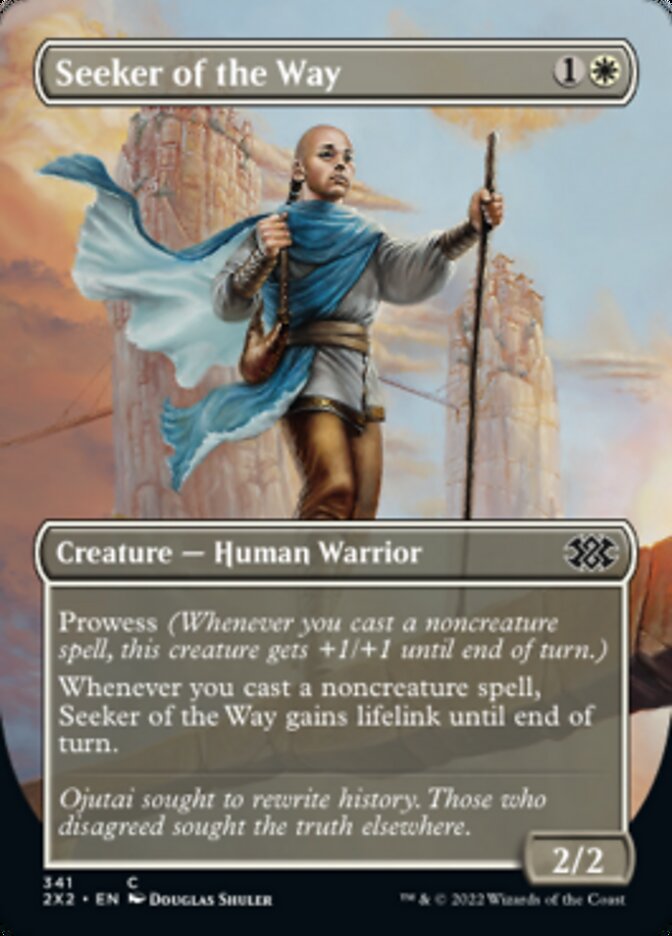 Seeker of the Way (Borderless Alternate Art) [Double Masters 2022] | I Want That Stuff Brandon