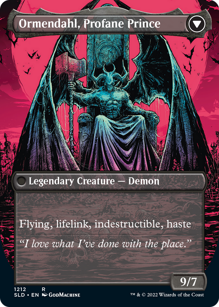 Westvale Abbey // Ormendahl, Profane Prince (Display Commander) (Borderless) [Secret Lair: From Cute to Brute] | I Want That Stuff Brandon