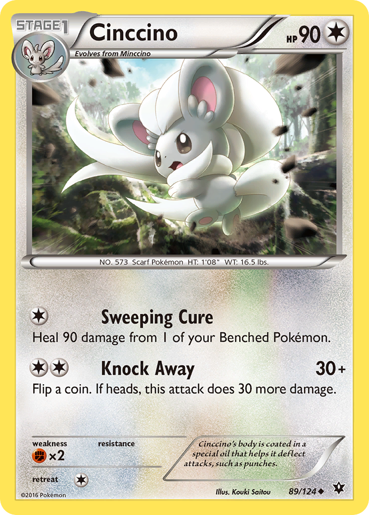 Cinccino (89/124) [XY: Fates Collide] | I Want That Stuff Brandon