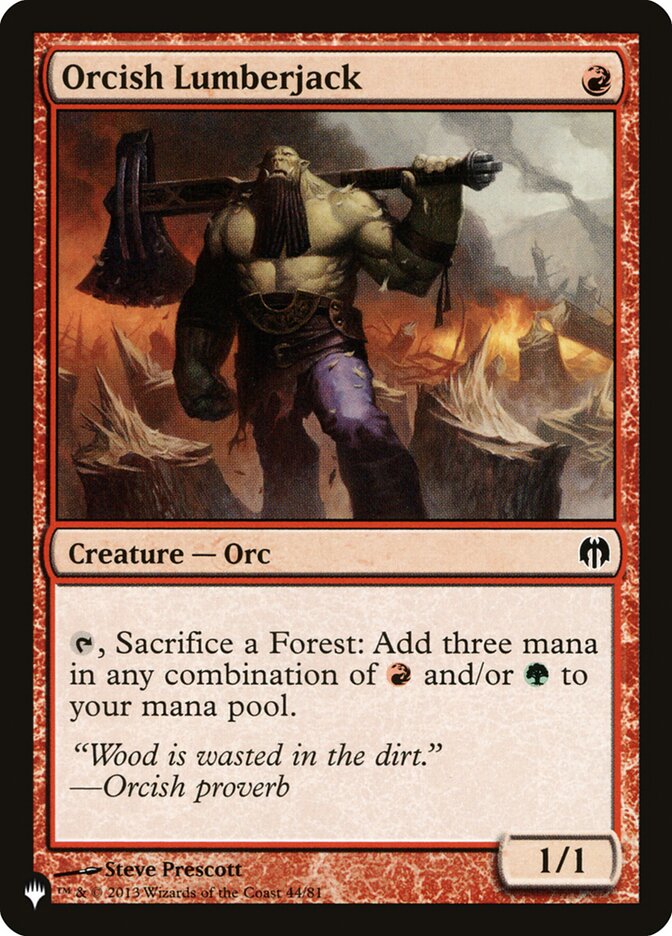 Orcish Lumberjack [The List] | I Want That Stuff Brandon