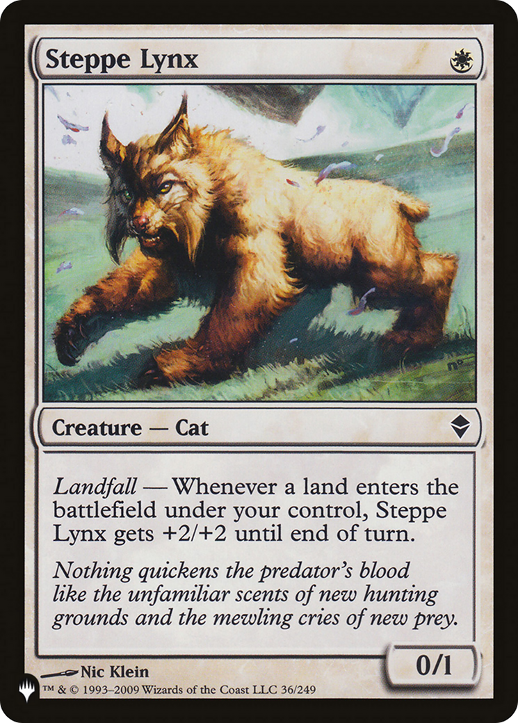 Steppe Lynx [The List Reprints] | I Want That Stuff Brandon