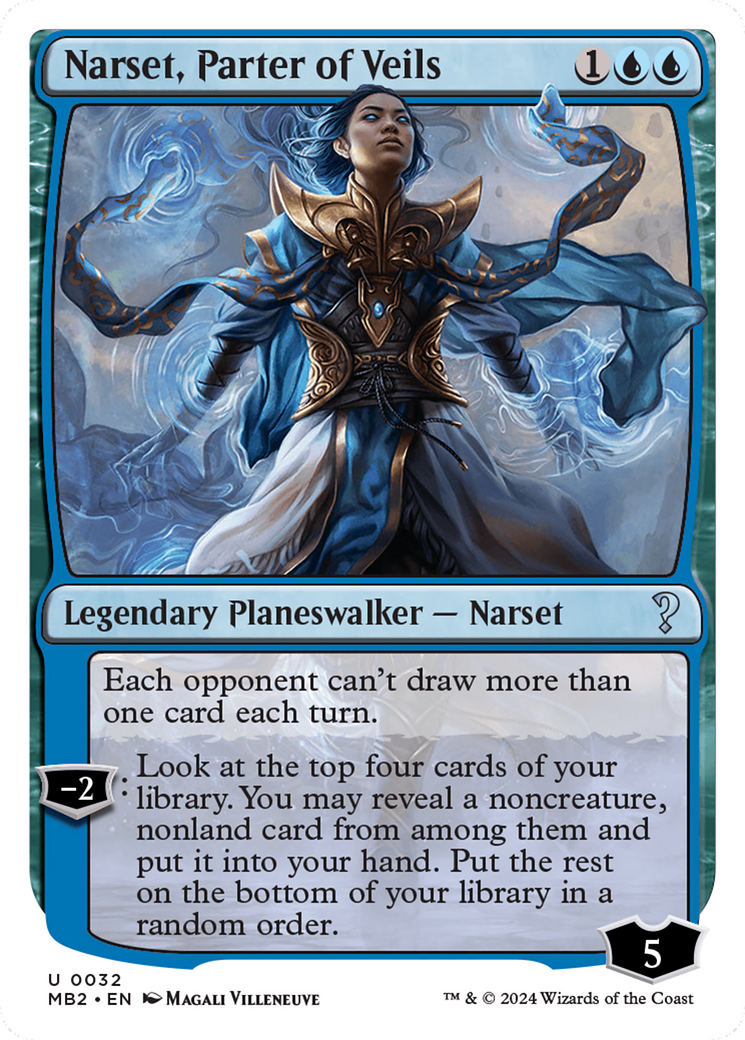 Narset, Parter of Veils (White Border) [Mystery Booster 2] | I Want That Stuff Brandon