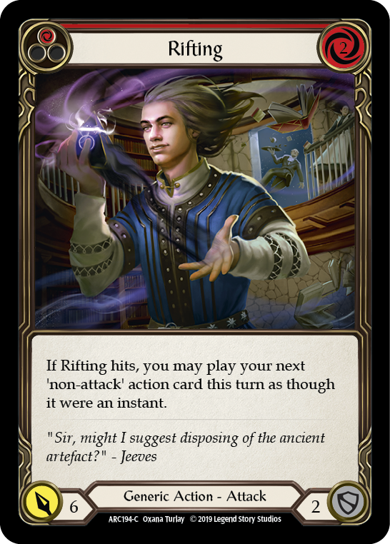 Rifting (Red) [ARC194-C] (Arcane Rising)  1st Edition Rainbow Foil | I Want That Stuff Brandon