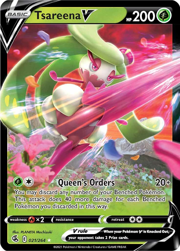 Tsareena V (021/264) [Sword & Shield: Fusion Strike] | I Want That Stuff Brandon