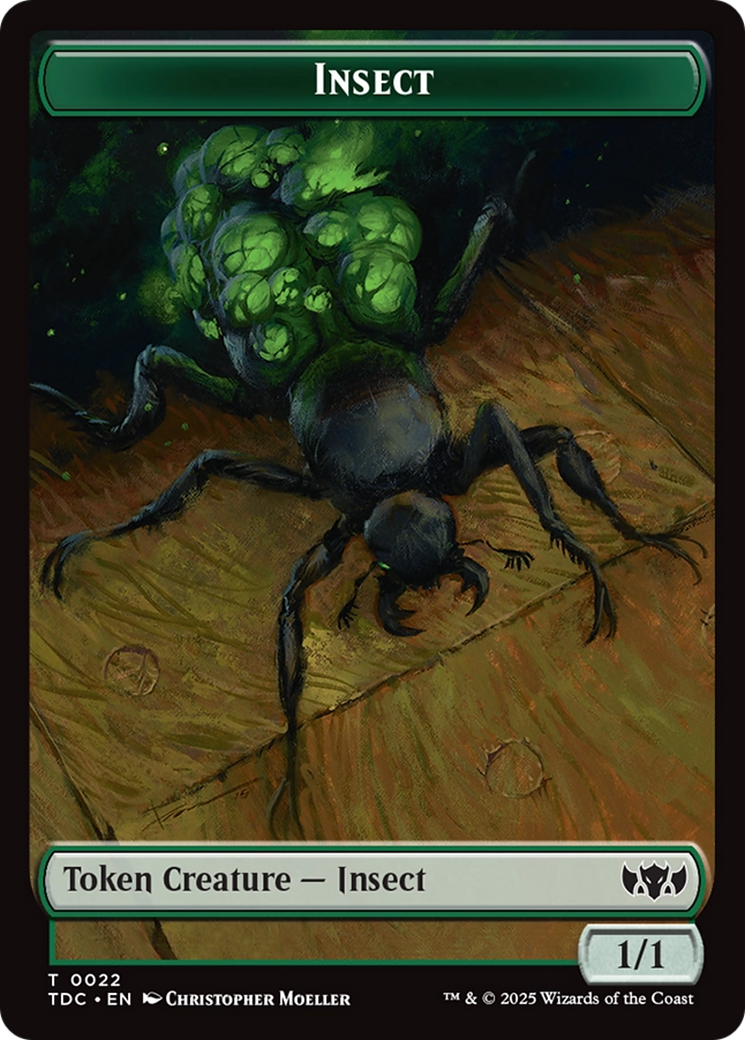 Insect (0022) // Zombie Druid Double-Sided Token [Tarkir: Dragonstorm Commander Tokens] | I Want That Stuff Brandon