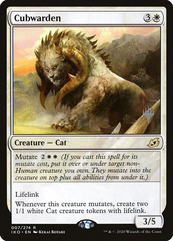 Cubwarden (Promo Pack) [Ikoria: Lair of Behemoths Promos] | I Want That Stuff Brandon